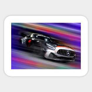 Speeding Mercedes AMG GT4 Sticker